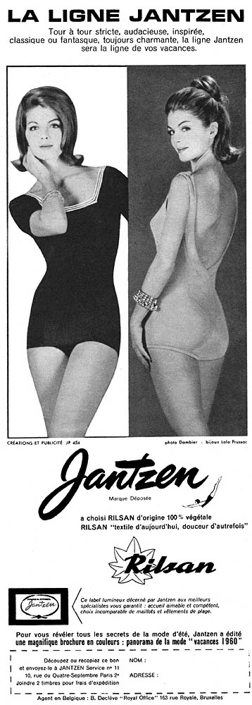 Publicité Jantzen 1960