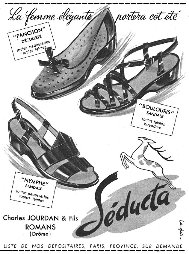Publicité Charles Jourdan 1952