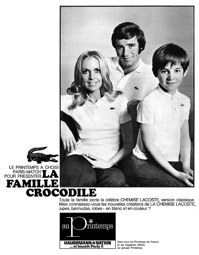 Publicité Lacoste 1969