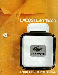 Publicit Lacoste 1986