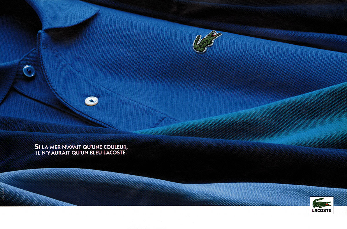 Publicité Lacoste 1990