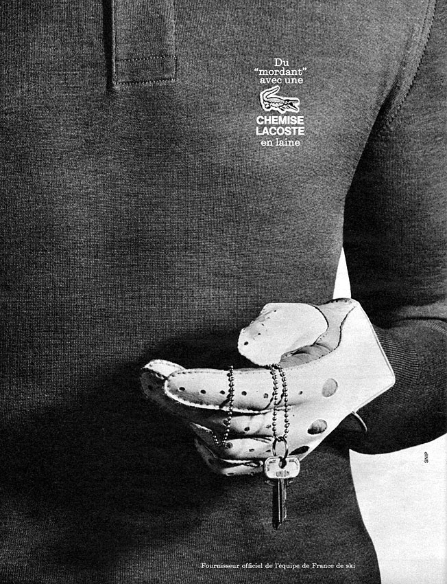 Publicité Lacoste 1965