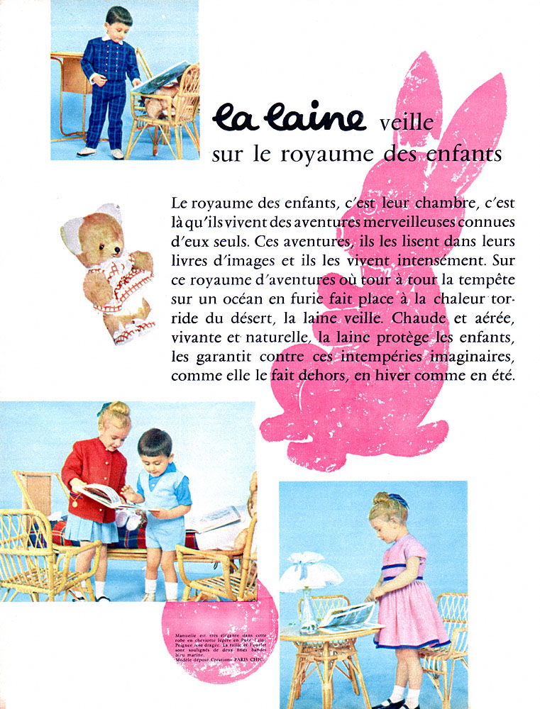 Publicité Laine 1963