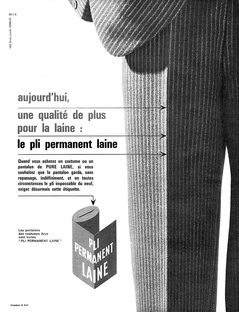 Publicité Laine 1963