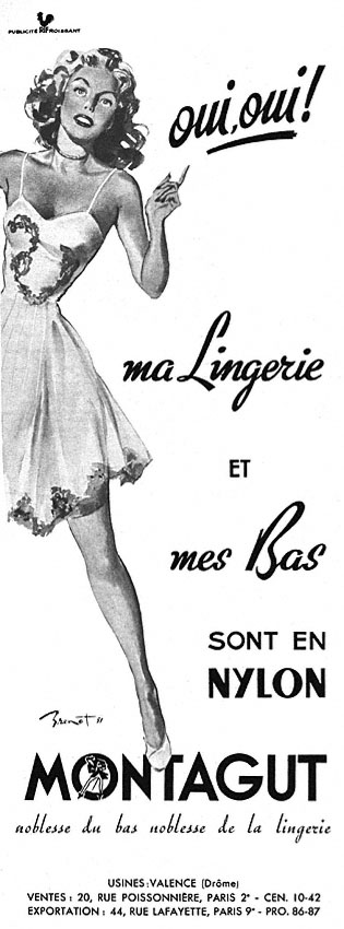 Publicité Montagut 1951