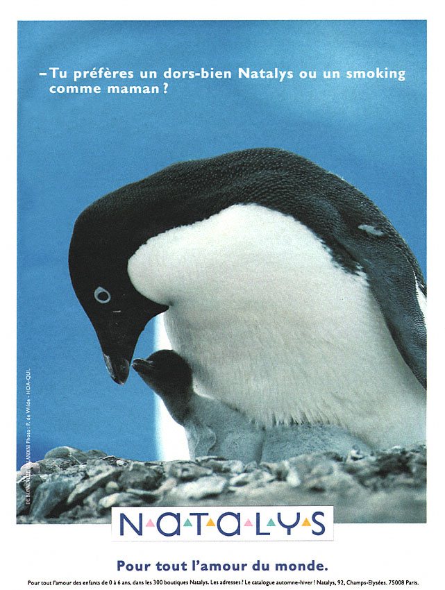 Publicité Natalys 1992