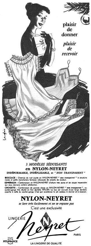 Publicité Neyret 1956