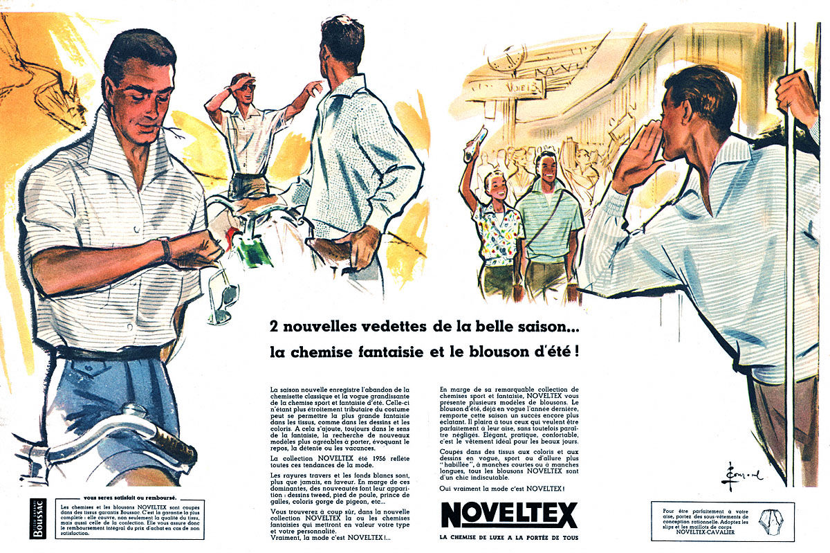 Publicité Noveltex 1956