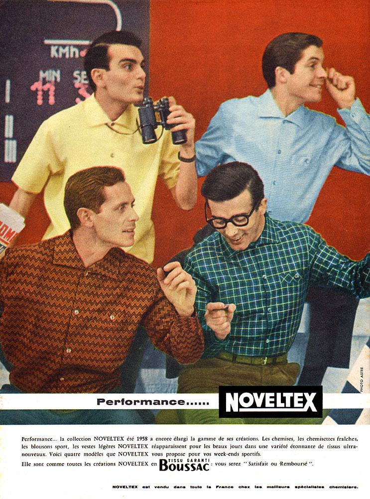 Publicité Noveltex 1958