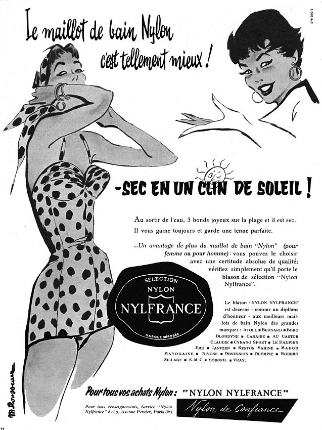 Publicité Nylfrance 1954