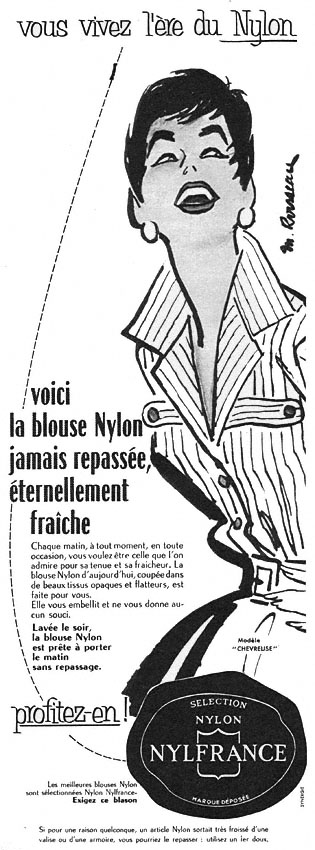 Publicité Nylfrance 1955