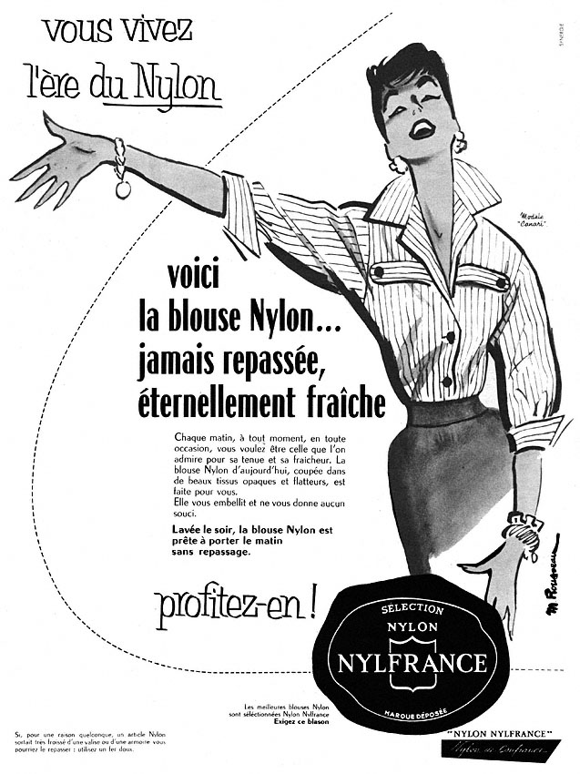 Publicité Nylfrance 1955