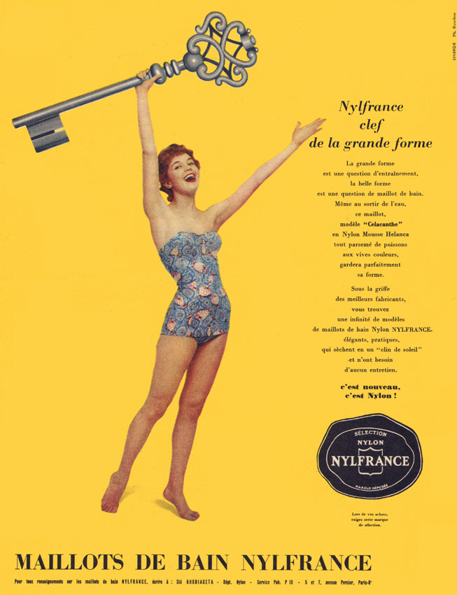 Publicité Nylfrance 1957