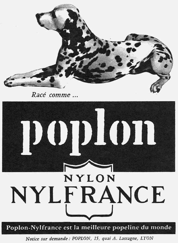 Publicité Nylfrance 1958