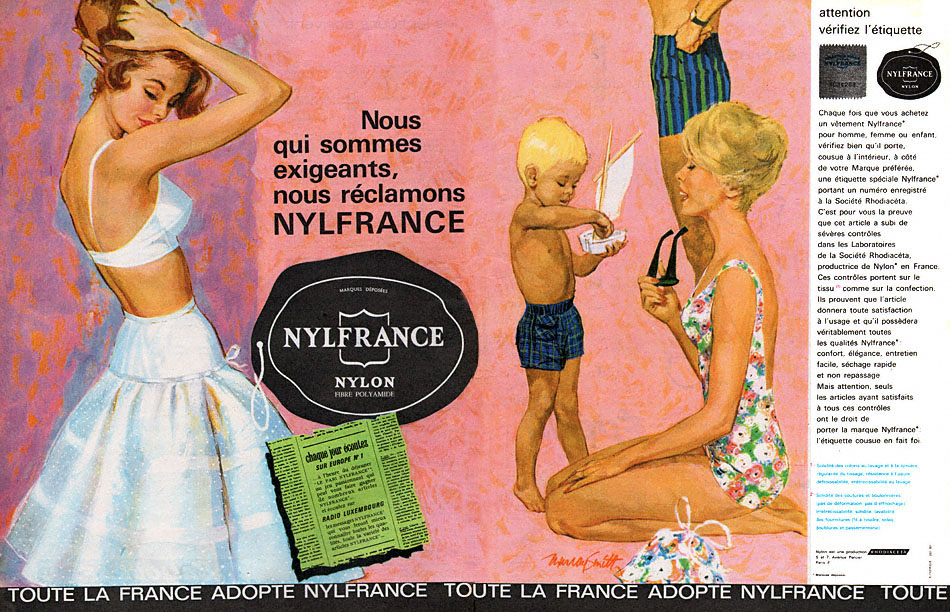 Publicité Nylfrance 1961