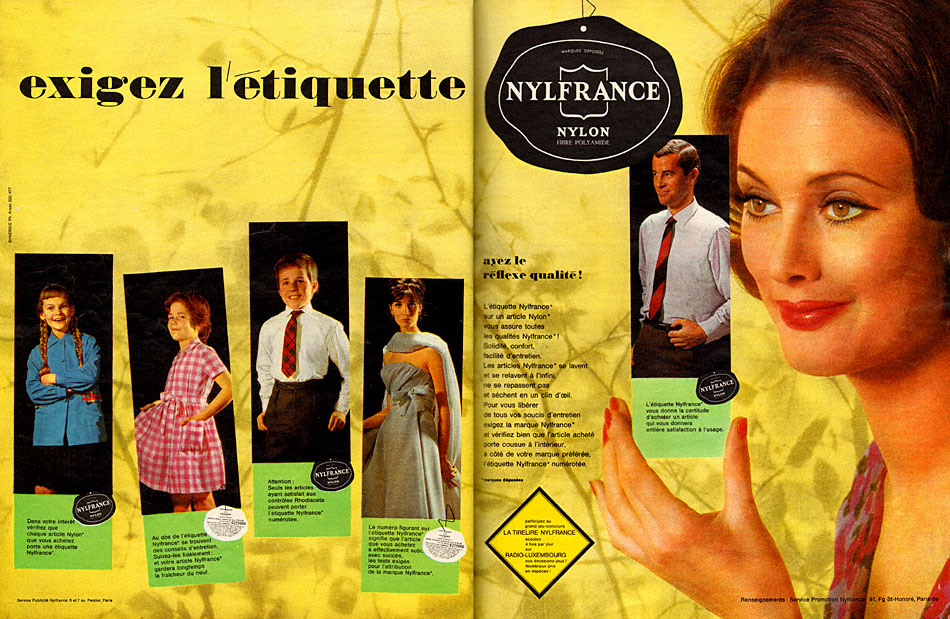 Publicité Nylfrance 1962