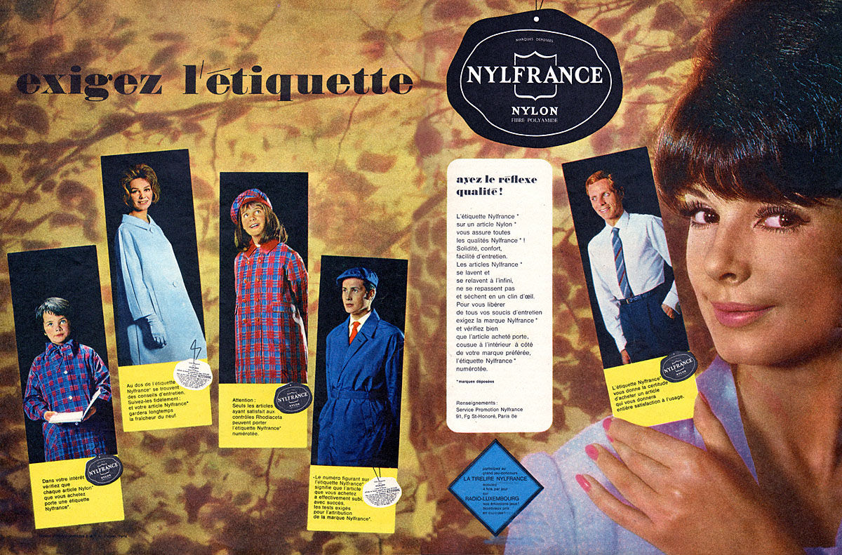 Publicité Nylfrance 1962