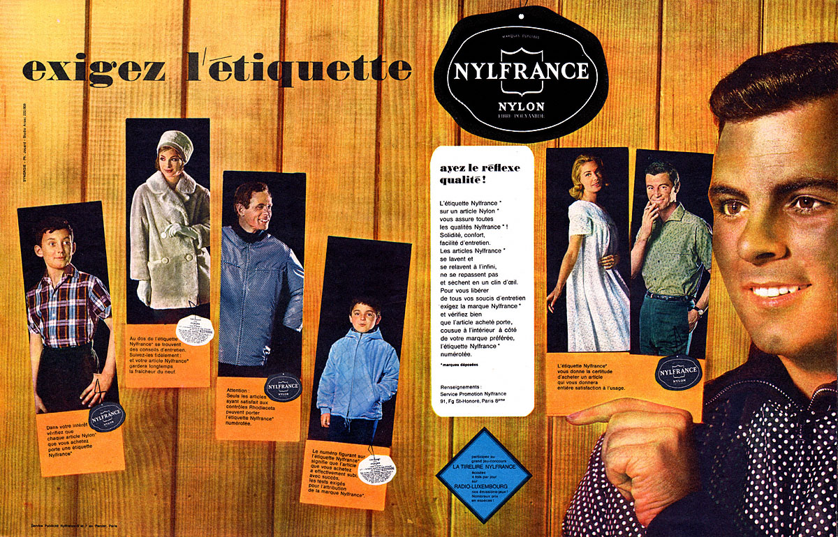 Publicité Nylfrance 1962