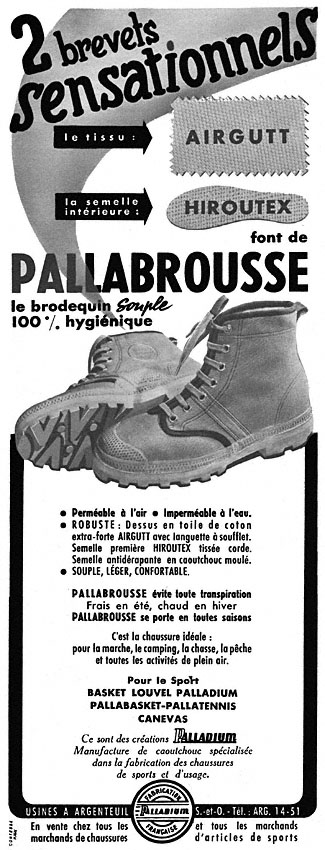 Publicité Palladium 1952