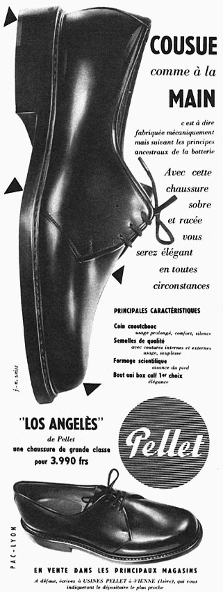 Publicité Pellet 1955