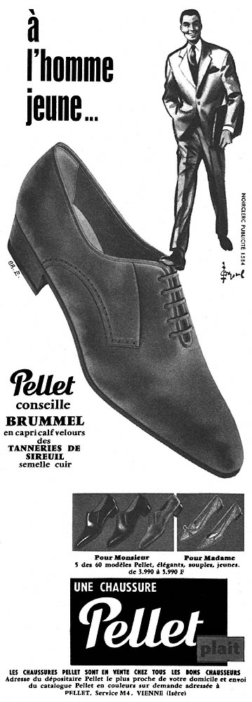 Publicité Pellet 1958