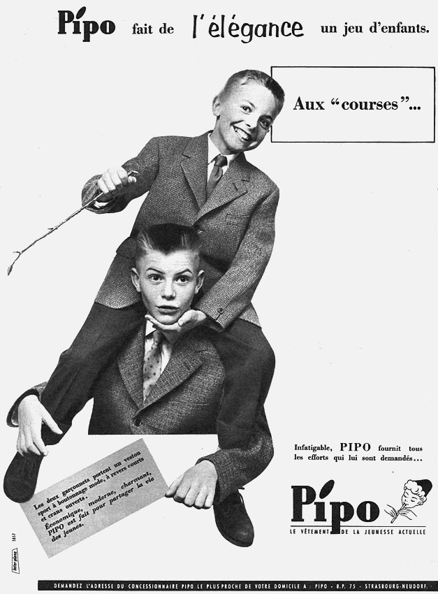 Publicité Pipo 1958