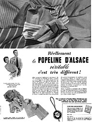 Marque Popeline d'Alsace 1954