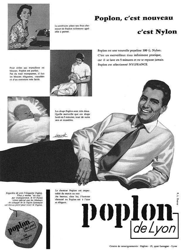Publicité Poplon 1956