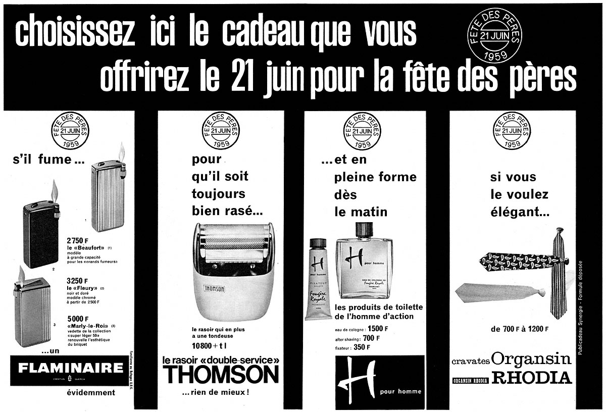 Publicité Rhodia 1959