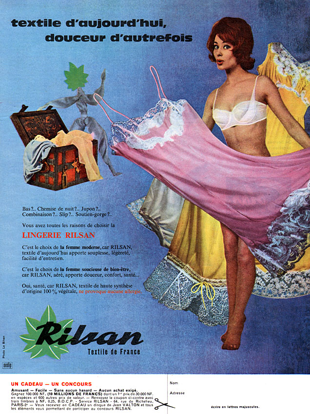 Publicité Rilsan 1960