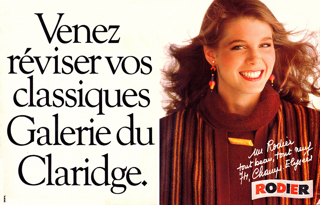 Publicité Rodier 1979