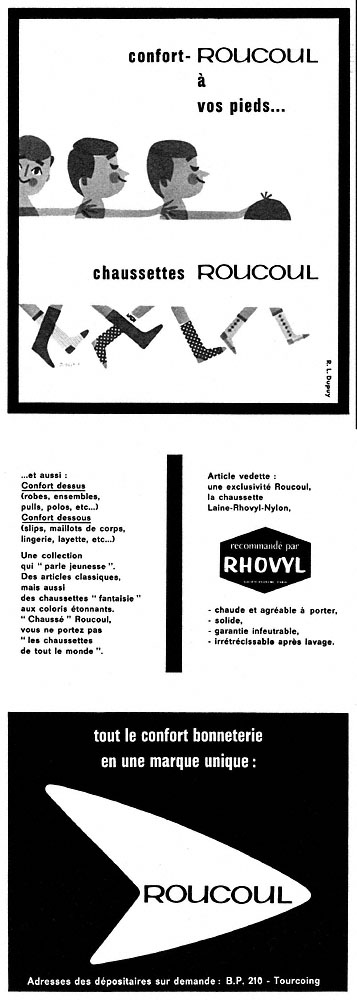 Publicité Roucoul 1960