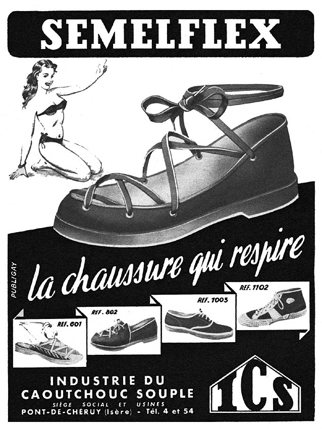 Publicité Semelflex 1951