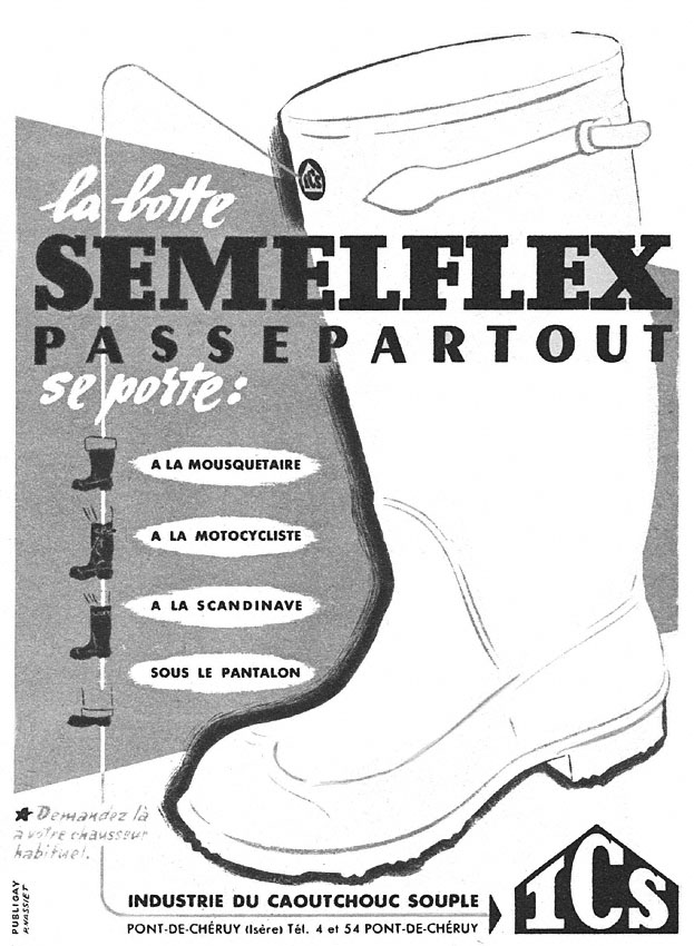 Publicité Semelflex 1951