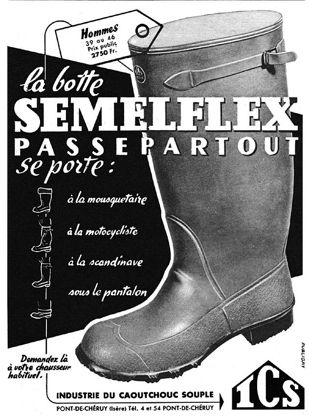 Publicité Semelflex 1951