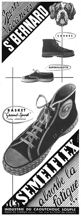 Publicité Semelflex 1953