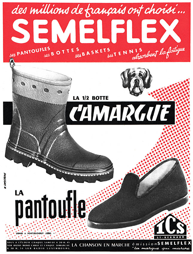 Publicité Semelflex 1955