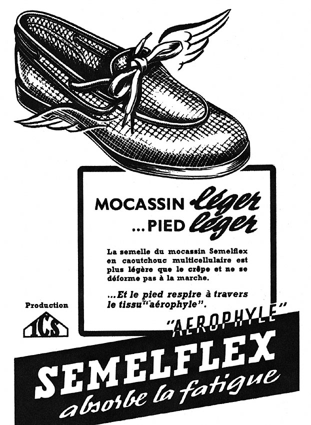 Publicité Semelflex 1950