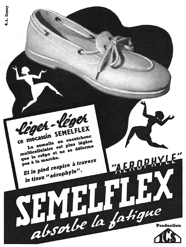 Publicité Semelflex 1950