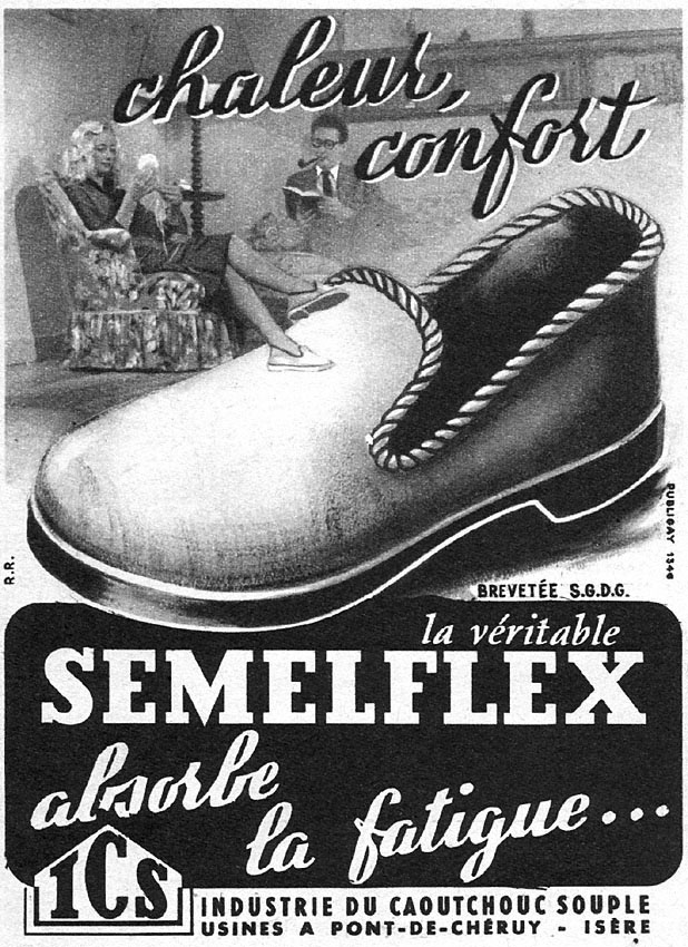 Publicité Semelflex 1950