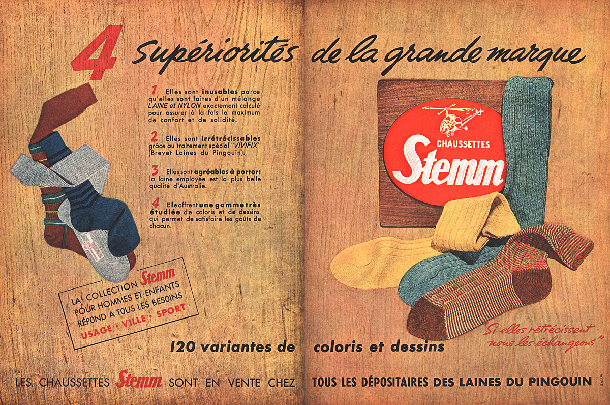 Publicité Stemm 1951
