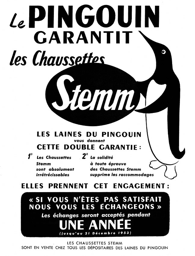 Publicité Stemm 1952