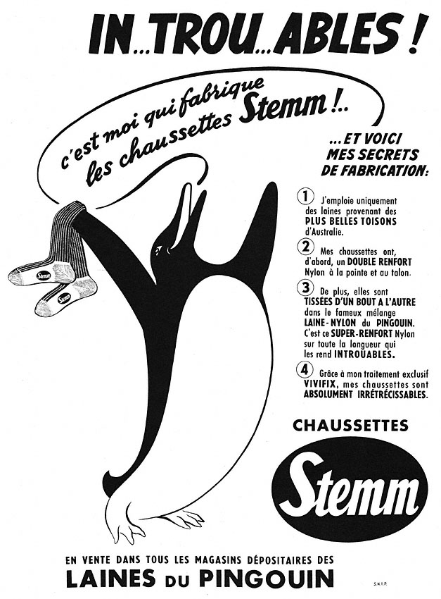 Publicité Stemm 1954