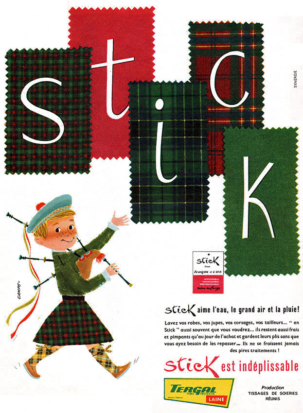 Publicité Stick 1957