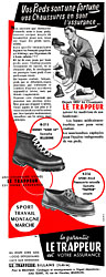 Publicit Le Trappeur 1954