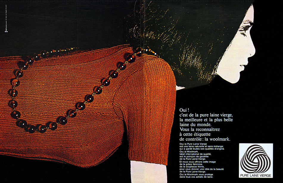 Publicité Woolmark 1966