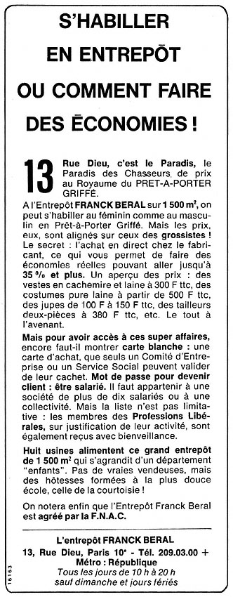 Publicité Zzdivers_HAB7 1980