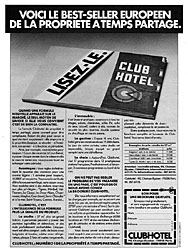 Publicit ClubHotel 1977