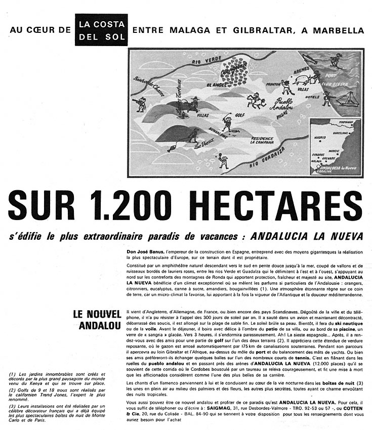 Publicité Espagne 1965
