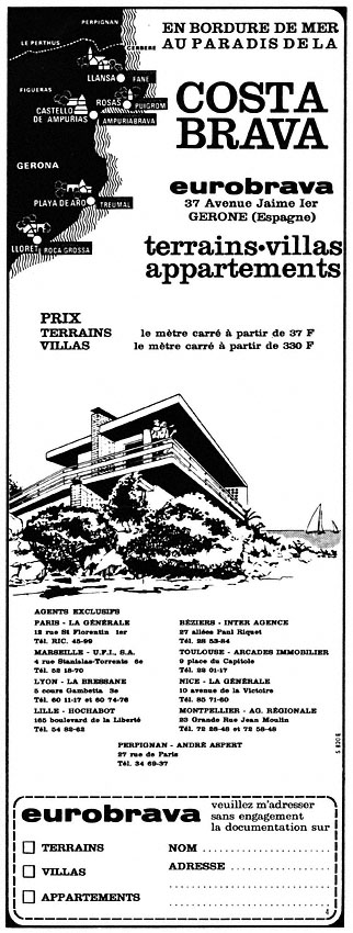 Publicité Espagne 1965